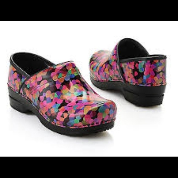 SANITA Sz 10 Scarlett Danish Design Clogs Colourful Pattern Sz 40 - Picture 9 of 9